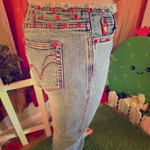 Vintage Guess Jeans with rhinestones.